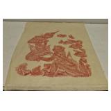 vintage Thai temple rubbing on paper