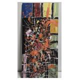 Signed Abstract Painting by Laura Robinson