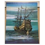 Large print of sailing ship