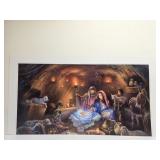 Print of Biblical Nativity Scene SEE DESC
