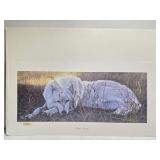 Signed 1991 Sleepy Beauty Print by Lee Cable