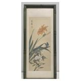Framed asian style print