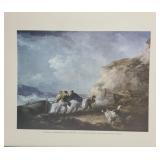 Fisherman taking out their boat by G Morland