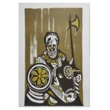 Samurai on Horse by Japanese artist Mori