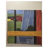 Oil on canvas painting