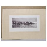 Vintage "Return from market" print