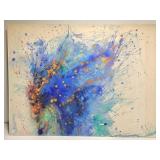 Large Abstract Painting on Board UNKNOWN ARTIST