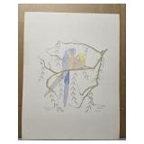 Signed "Parrots II" by Moran 678/1500 print