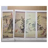 Set of 4 asian style prints