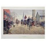 Signed Mort Kï¿½nstler Lee At Fredericksburg Print