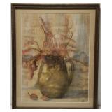 Possible original pastel floral art piece