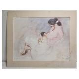 Beautiful print of mother and baby