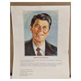 President Ronald Regan Print by Frank Lowe Flyers