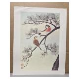 Asian style bird print