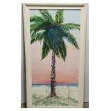 Laura Robinson textured palm tree painting