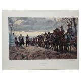 Signed and numbered 'Morgan'sRaiders' print **