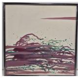 Laura Robinson werner framed painting on canvas