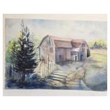 Watercolor Painting of Williamson House 1987
