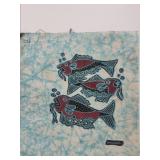 Batik painting on cotton cloth By OKANDAK