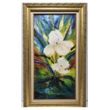 Laura Robinson textured oil painting on canvas