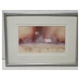 Laura Robinson winter cottage watercolor painting