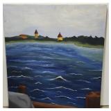 Nautical morning painting on canvas