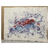 Laura Robinson painting on paper