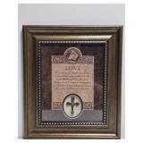Framed LOVE Cross Picture