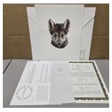 Signed 'Wolf Scout #2' by Carl Brenders 1530/2500
