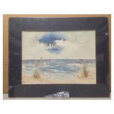 Framed watercolor painting by Laura Robinson