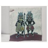 decorative batik textile art piece