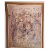 The Holy Family Print on Poster by Edna Hibel