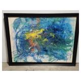 Multi color water painting