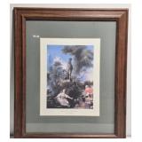 Framed THE MEETING Jean Honore Fragonard Print