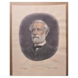 Signed print of Robert E. Lee