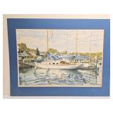 Unfurled Sails by Terry Rodgers Print 1981