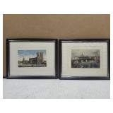Pair of framed prints Artist unknown