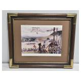 Framed James McGrath Gettysburg Print AJAMIRION