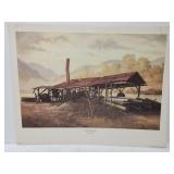 Russell May "Old Sawmill" print **