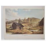 Russell May "Cabin Across The Creek" print **