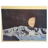 1977 Poster of Jupiter from Europa