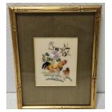 Vintage Framed Chinese silk embroidery artwork