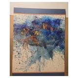 Watercolor on board painting