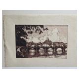 Signed Jack Lace Painting on Rice Paper 80 of 100