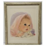 Vintage Northern Tissues Baby print