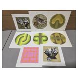 Estate lot of small signed prints