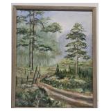 Framed oil on canvas by Laura Werner