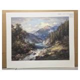 "The Fisherman" by Larry Dyke exhibition print