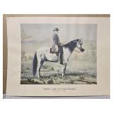 Print of General Lee on a horse