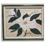 Framed oil on canvas signed by Laura